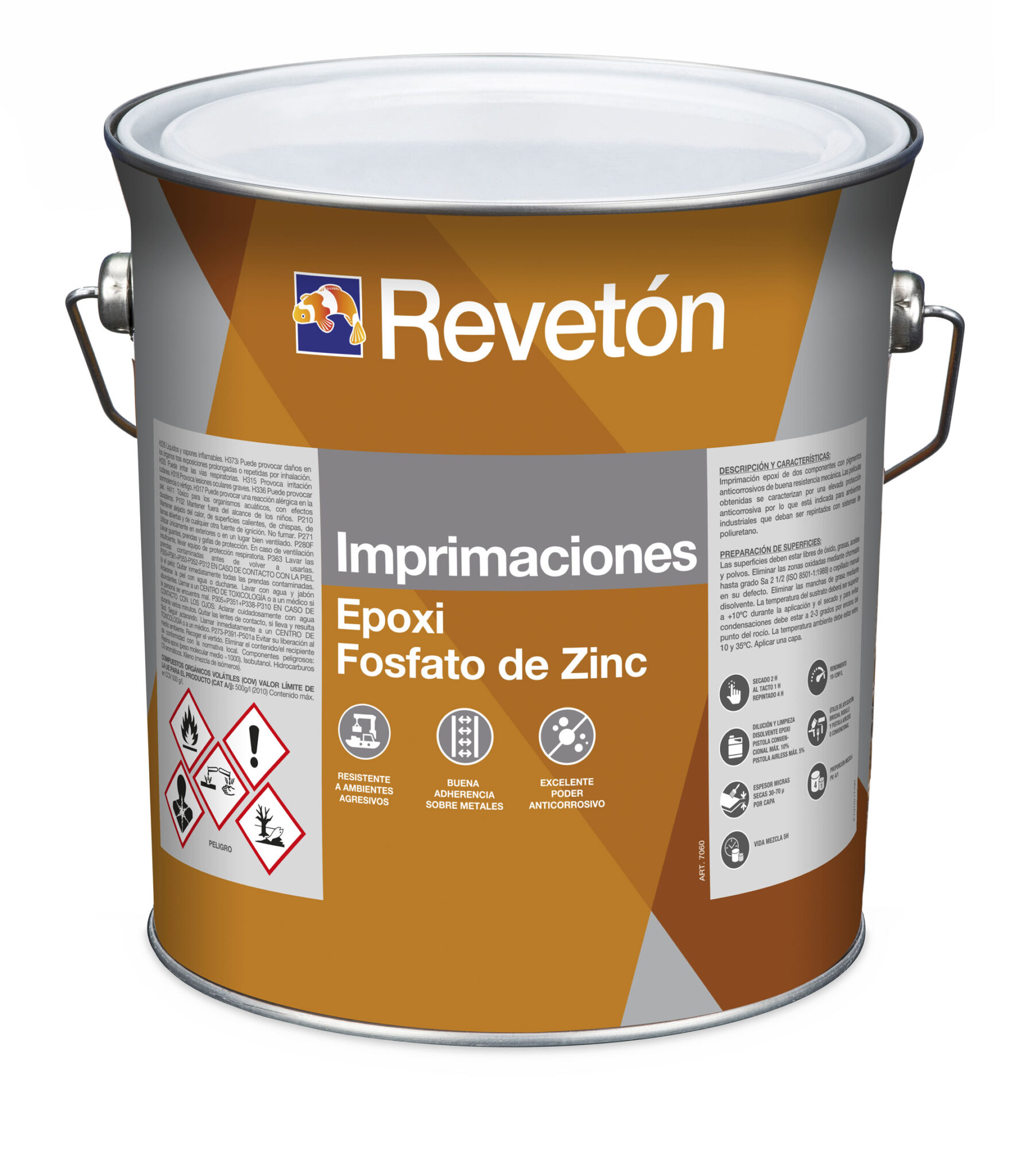 IMPRIMACIÓN 7060 EPOX FOSFATO DE ZINC GRIS (KIT) Pinturas Corbacho
